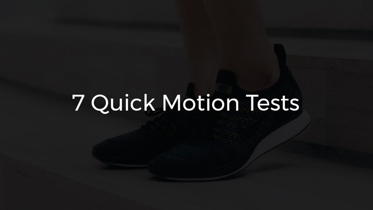 How to Perform a Self Test for Normal Motion